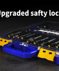 55 Piece Magnetic Impact Nut Driver Set With Deep SAE And Metric Sockets, Quick Release Extension, Sturdy Storage Box, side view
