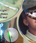 LED Lighted Dental Mirror For Easy At Home Teeth Checks With Bright Illumination Anti Fog Handheld Mouth Mirror For Inside Mouth Gums And Tongue Reusable Dentist Style Dental Mirror For Home Use 2 Pack, handheld white plastic
