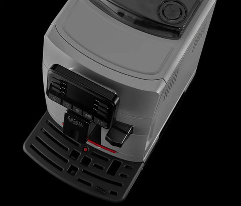 Automatic Espresso And Over Ice Coffee Maker With Professional Auto Milk Frother For Bold Iced Refreshers And Daily Grind Dominance In Sleek Moonlight Grey top view