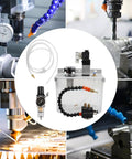 Top Tier 3 Liter Cnc Mist Coolant System And Oil Lubrication Spray Pump For Machine Tools With Solenoid Valve, showing connected sprayer and control.
