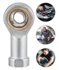 Beefed Up Heavy Duty Rod End Joint Bearing Set Four Pack With Easy Mounting For Power Tools And Automation Equipment, Female Thread Steel Spherical Bearings For Pneumatic Systems And Machinery, female-thread steel rod end