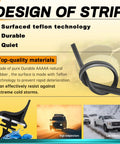 Front view of AUTOBOO windshield wiper blades, 26-inch and 16-inch, pack of 2, black all-season rubber