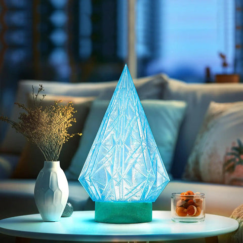 Solid Clear Sky Blue PLA Filament 1.75mm For 3D Printers Dead On Accuracy Plus Snappy Printing Speed Low Warping Design Makes Every Layer Stick Perfectly And Crystal Clarity Throughout