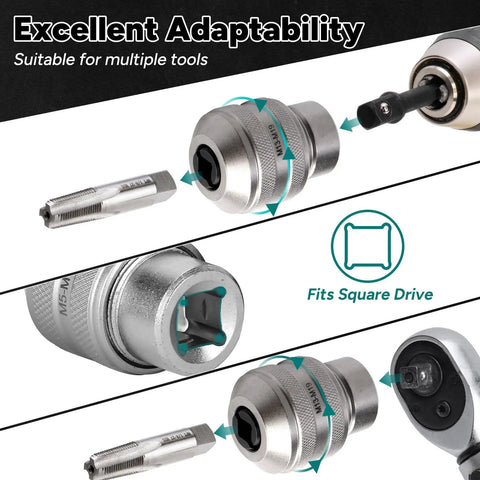 Adjustable Tap Socket Set For 1/4 3/8 1/2 Inch Drive Go To Tool For Reamers And Screw Extractors Unrestricted Workspace
