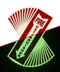 Fire Extinguisher Signs Glow In The Dark 12 Pack 4x12 Self Adhesive Vinyl Safety Decals Waterproof And UV Protected
