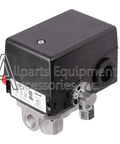 OEM Equivalent Four Port Pressure Switch 140 175 PSI Two Pole 120 240V for air compressors, side view.