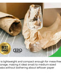 Glass wrapped in Heavy Duty Brown Kraft Paper Roll 36 In By 720 Ft 50 Lb Thick Packing Wrapping Paper For Moving Shipping And Crafts Natural Recyclable Kraft Non Coated Usa Made