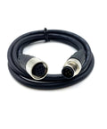 Rugged M12 5 Pin Male To Female Connector Cable A Code Straight Profibus Fieldbus Module Cable 1 Meter IP67 Waterproof