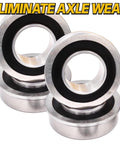 HD Switch Front Wheel Bearing Bushing To Bearing Conversion Kit for Lawn Mowers And Garden Tractors, close-up view