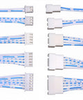 Prototyping Jumper Wires Kit Featuring 2P To 6P Double Ended Male Connectors 10 20 Or 30 Cm PVC Cables 11 Strand Copper Core
