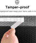 Black Bubble Mailers 6x10 Inch Outer, Usable 6x9 Inch, 4.6mm Thick Waterproof Padded Envelopes For Shipping with tamper-proof seal being shown