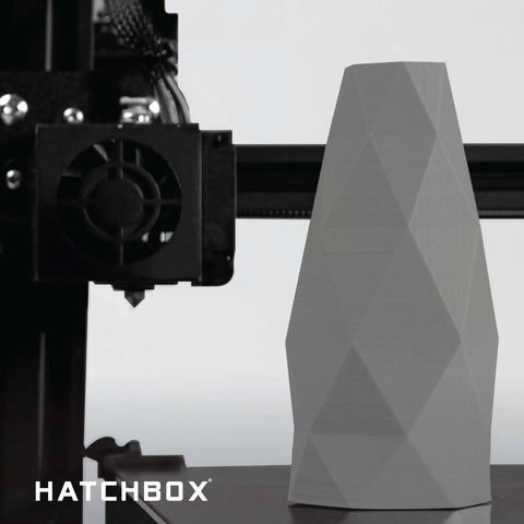 Cool Gray 1.75mm PLA 3D Printer Filament, 1 Kg Spool, Precision 0.03 Millimeters printing geometric vase on 3D printer