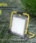 Spot Lighting Portable Rechargeable Led Flood Light 100W 200W 300W 400 with IP65 waterproof design, ideal for outdoor use.