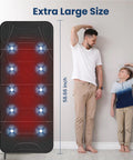Full Body Massage Mat With Heat And Vibration Ten Motors next to man and child for size comparison