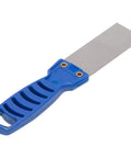 Top Pick Flexible 1.5 Inch Putty Knife Featuring A Grippy Molded Plastic Handle For Drywall Patching And Paint Scraping Handles Heavy Duty Jobs Like A Champ For Weekend Warriors with a blue handle