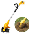 Cordless 20V Tiller Tool Only With 300W Brushless Motor, 8 Inch Tilling Width, 6.3 Inch Depth, 330 RPM, 48 Steel Rotary Tines