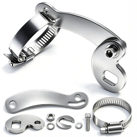 Two Pack Universal M16 Torque Arm Conversion Kit For E Bike Hub Motor Installations Front Or Rear Heavy Duty Bike Maintenance Tool For Adult Electric Bicycles Includes 86mm Arm 16x10mm Clamp Openings 3mm Arm Thickness, stainless steel