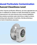 Heavy Duty Antistatic Nozzle For Air Shower System Kicks Static To Curb Instantly With Rapid Ion Blower and Super Fast Dust Removal Kit For Cleanroom Jobs - metallic nozzle close-up, ion emitter side view