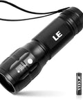 Compact LED Flashlight With Ultra Bright Output Waterproof Build Adjustable Focus For Outdoor Adventures And Emergency Use AAA Batteries Included