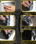 Step-by-step guide for installing Tubeless Tire Valve Stems Set Of 100 Pieces TR412 TR413 TR414 on 0.453 inch rims.