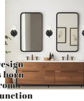 Two Pack Farmhouse Wall Sconces Hardwired Indoor Wall Lamps With Clear Champagne Glass Shades for bathroom above vanity mirrors.