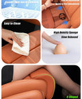 Premium PU Leather Car Seat Leg Support Cushion For Mini John Cooper Works Electric 2025, easy to clean, ergonomic thigh support.