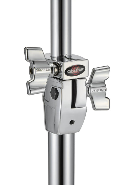 Close-up of the clamp on an Electronic Drum Pad Boom Stand With Mounting Plate Universal Fit For Roland Yamaha Korg Alesis