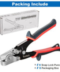 Snap Lock Punch Tool For Sheet Metal And Ductwork Drop Forged Steel Jaw with packaging box