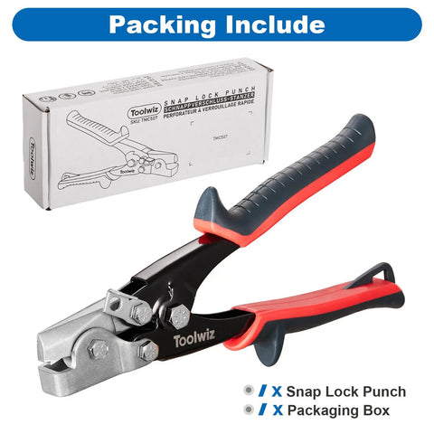 Snap Lock Punch Tool For Sheet Metal And Ductwork Drop Forged Steel Jaw with packaging box