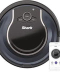 Smart Robotic Vacuum With Wi Fi And Voice Control, App Control, Tri Brush System For All Surfaces, Black And Navy model with app display