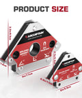 Welding magnets set ARCCAPTAIN, 25 lb & 55 lb, 4-piece magnetic welding holder