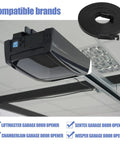 Heavy Duty Garage Door Drive Belt Assembly For 7 Foot Residential Openers, 237 Inch Long With 20 Grooves Per 6 Inches