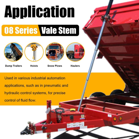 Hydraulic dump trailer with application examples for Solenoid Coil 12V DC 16W One Half Inch Hole Dual Wire Leads Valve Stem Series 08