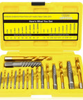 18 Piece Screw Extractor Set Pro Grade For Stripped Bolts And Studs Left Hand Drill Bits 37CrMo And 6542 HSS Cobalt Easy Out Remover Kit