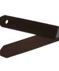 Big And Tall Leather Work Belt With No Scratch Design And Hook And Loop Closure, 1 3 Eighths Inch Wide, Made In USA, Size 48 detail