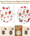 Generic Round Resin Toilet Seat for Bathroom with floral design, dimensions 14.5" x 16.5", shown for sizing reference.