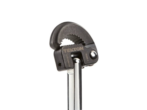 11 Inch Basin Wrench With 180 Degree Pivoting Head For Reaching Tight Nuts On Faucets Valves And Drains Spring Loaded Jaw
