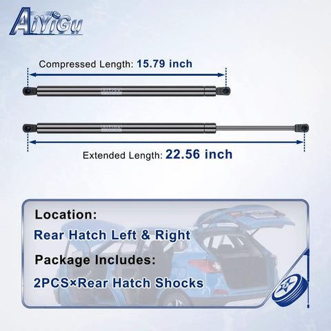 Rear Hatch Struts For Toyota 4Runner 2010-2024 PM3489, 15.79" compressed, 22.56" extended, 2-pack for lift gate.
