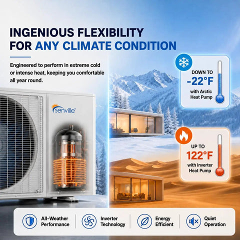 Straight Up Solid Ductless Mini Split Ac And Heat Pump With Alexa Smart Control 9000 Btu Energy Star Rated Efficient Cooling Heating For Spaces 100 To 450 Sq Ft Cold Climate Ready
