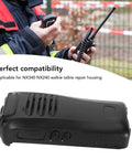 Tough As Nails Walkie Talkie Housing Case For NX340 And NX240 Two Way Radio Replacement Shell shown in black with buttons.