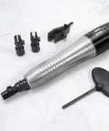 Air Powered 0.7mm Stroke Reciprocating Profiler For Precision Polishing with multiple chucks and tool accessories