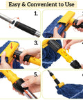 Step-by-step assembly of Heavy Duty Commercial Mop With 64 Inch Handle Looped End Wet Mop For Wet And Dry Cleaning