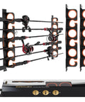 Fishing Rod Holder For Garage Or Wall Or Ceiling Mount, A Heavy Duty Rack That Keeps Your Rods Safe And Tidy, Stores Up To Six Rods Or Combos In Under 18 Inches Of Wall Space, With Soft Polymer Openings To Prevent Handle Damage.