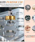 13mm Hole Saw Set For Thin Metal Plastic And PVC Boards High Speed Steel Cutter 4241 in action cutting circles in metal sheet
