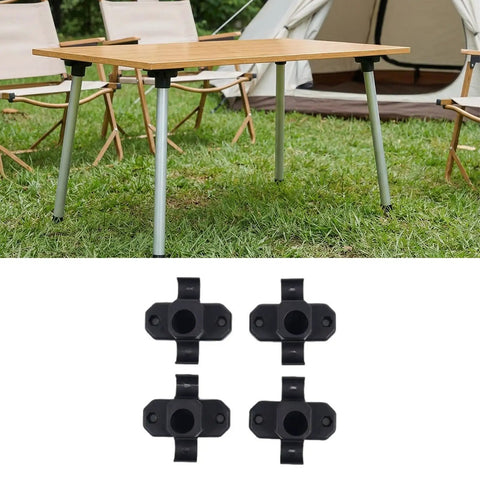 Ergonomic Leg Connectors For Outdoor Furniture Nylon Hardware With Pre Drilled Holes Easy Setup Table and Connectors