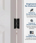 12 Pack Black 2.5 Inch Door Hinges With Screws For Doors Cabinets Furniture And DIY Projects Mini Metal Butt Hinges