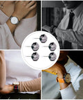 Five Pack Quartz Watch Movements Replacement 0.71 Inch Diameter DIY Wristwatch Repair Timepiece Parts Kit For Various Styles