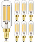 Dimmable E12 LED Bulb 8W Equal 100W Daylight 4000K 360 Degree Beam T6 T25 Candelabra Replacement For Chandeliers Ceiling Fans Pendants And Wall Sconces AC120V 800LM Six Pack