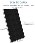 Flexible 200W Solar Panel Kit With Two 100W Monocrystalline Modules 20A Charge Controller And Extension Cable lightweight panel