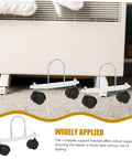Heavy Duty Universal Replacement Heater Wheels With Smooth Swivel Casters For Oil Filled And Gas Space Heaters on support bracket.